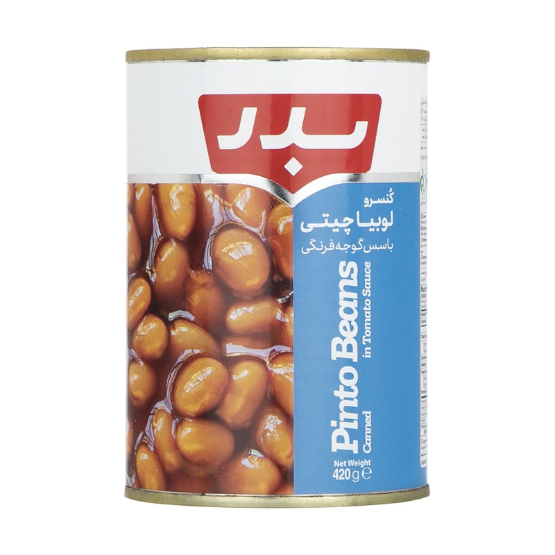 خوراک لوبیا چیتی با سس420 گرم بدر