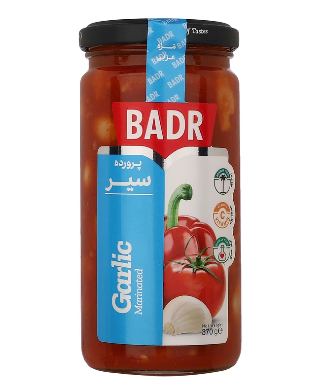 ترشی پرورده سیر 370 گرم بدر