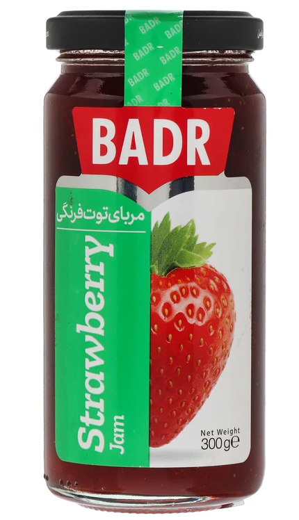 مربای توت فرنگی300 گرم بدر